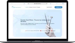 Création du site web dentiste saint pierre à la réunion