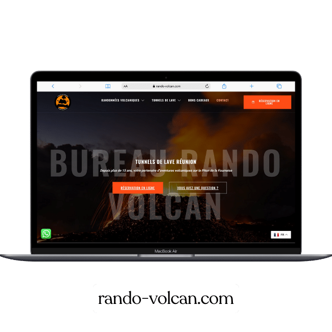 site web réalisé : rando-volcan.com
