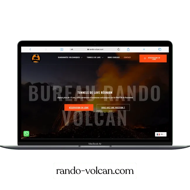 site web réalisé : rando-volcan.com