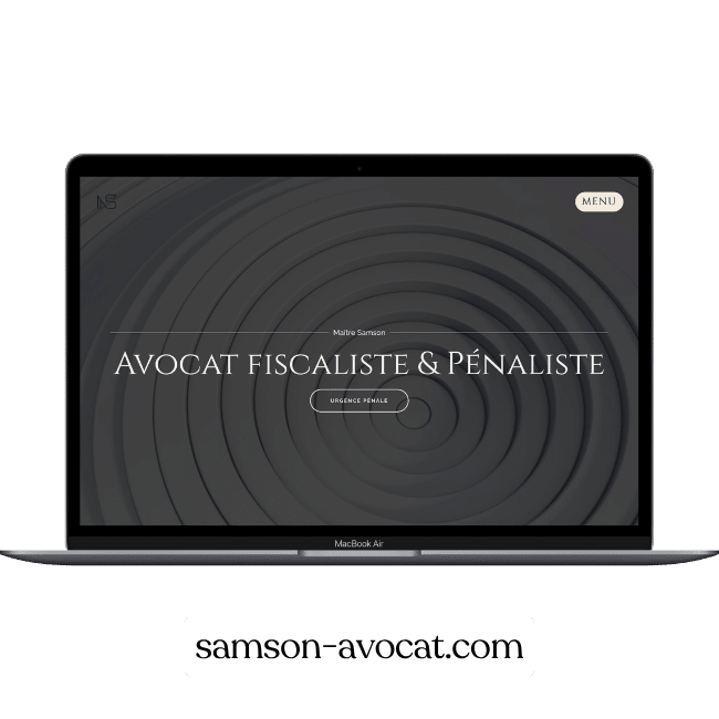 Réalisation du site web de mon client samson-avocat.com