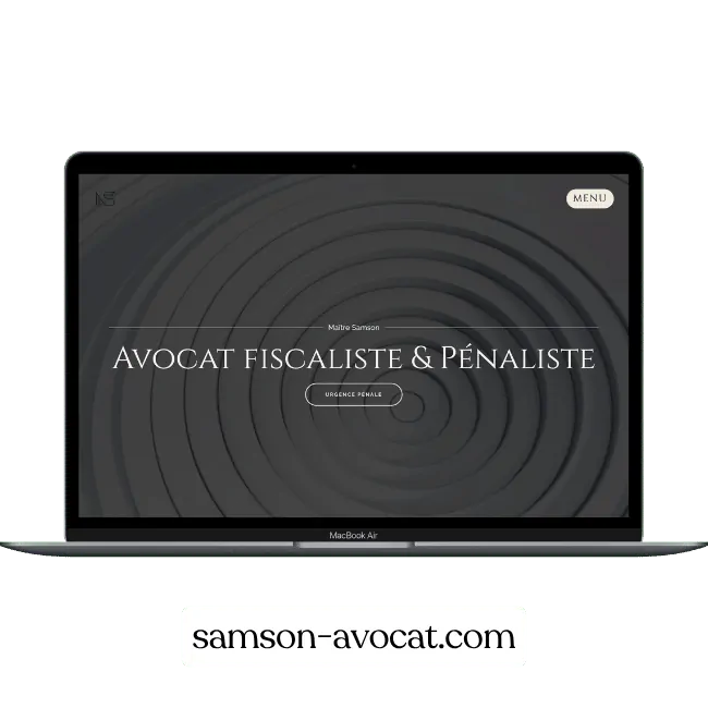 Réalisation du site web de mon client samson-avocat.com